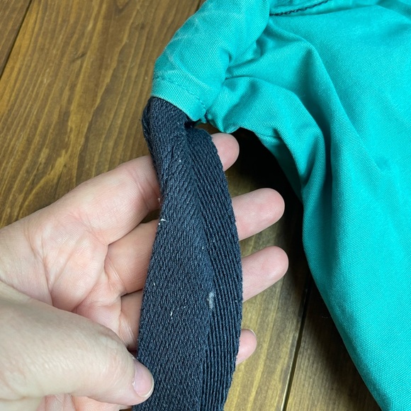 Life is good drawstring backpack teal with flower - Picture 4 of 7